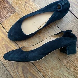 J. Crew Black Suede Flats
